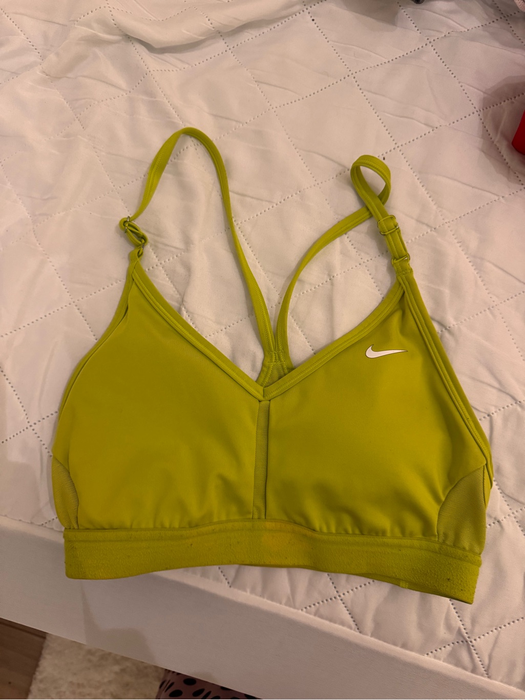 Nike Lime Green AdjustableStrap Sports Bra